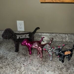 Set of 5 Victoria’s Secret PINK dogs